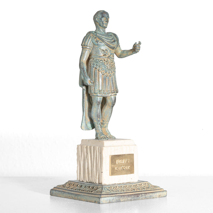 Julius Caesar Statue mit Sockel (Bronzeskulptur)