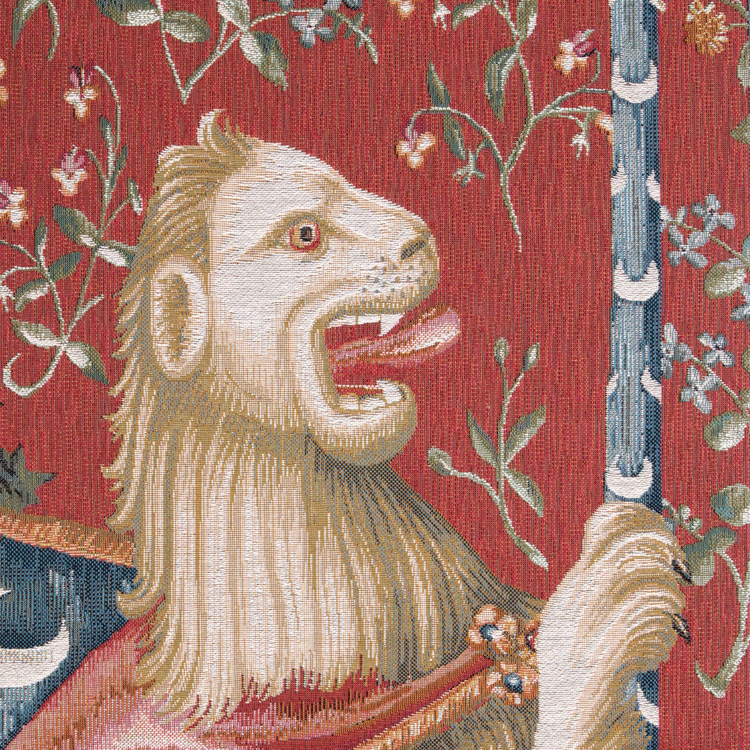 Löwe – Portiere Gobelin Wandteppich (Jacquard gewebt)