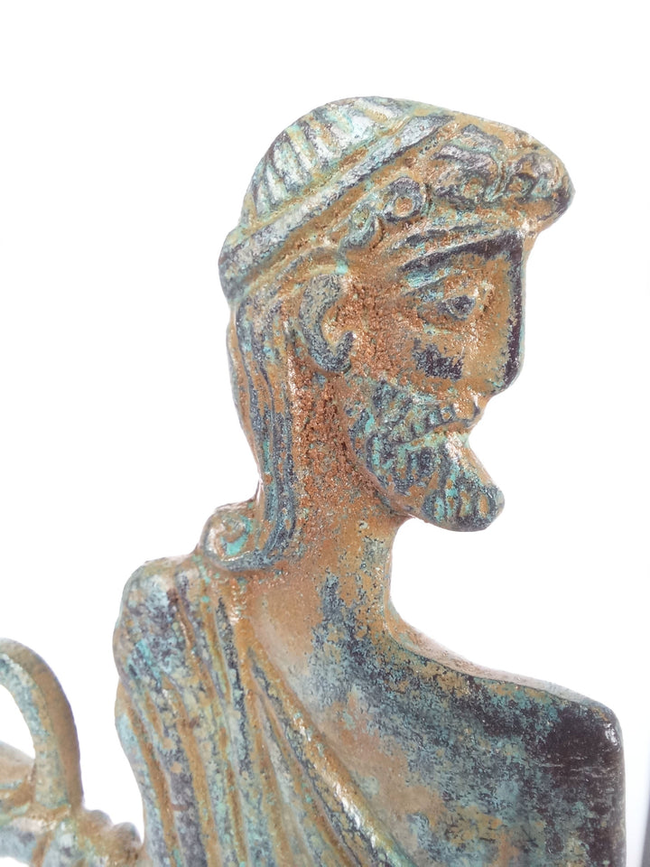 Asklepios Statue (Bronze) – Gott der Heilkunst