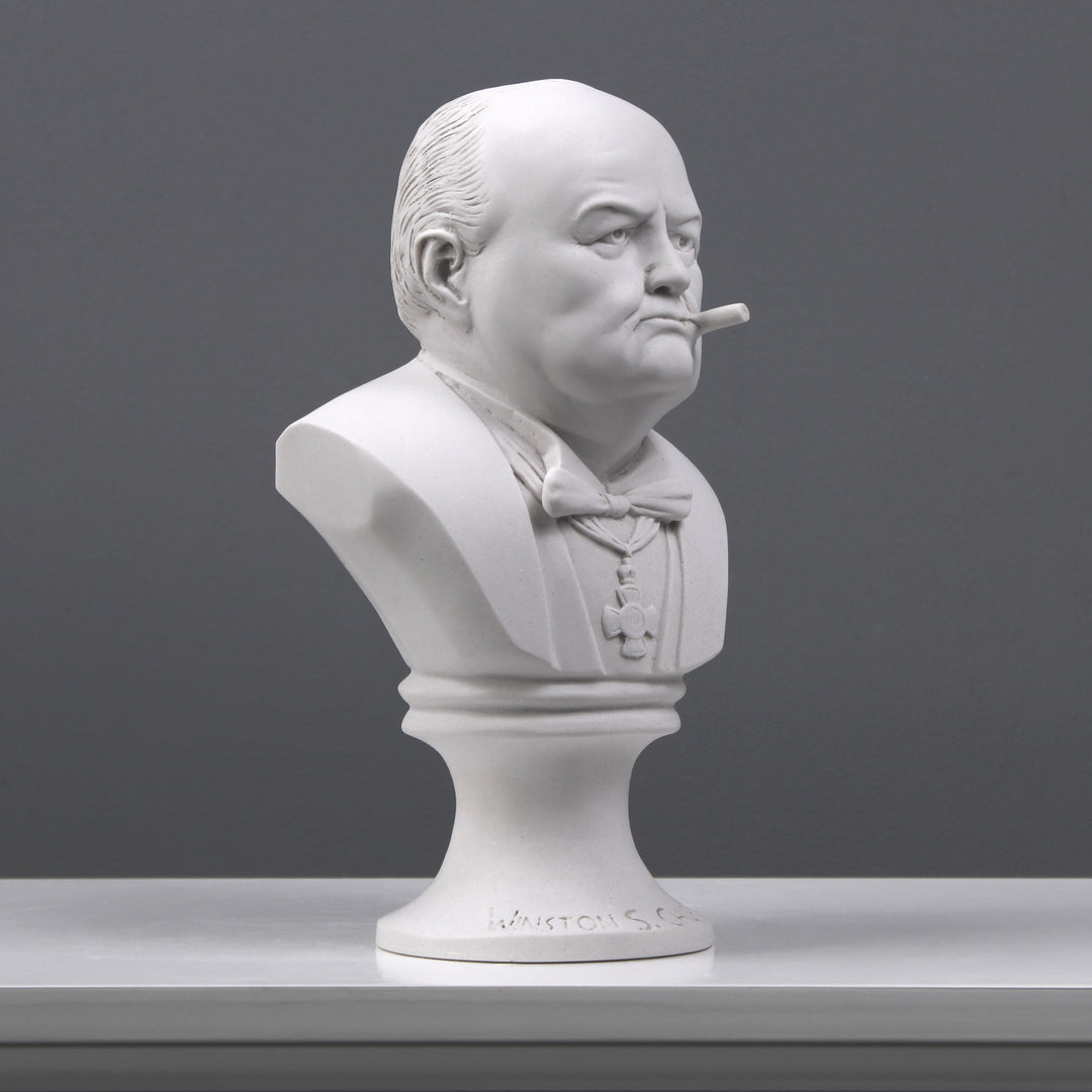 Winston Churchill Büste mit Zigarre