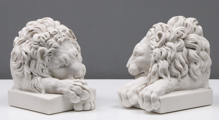 Canova Löwen Buchstützen (im Paar)