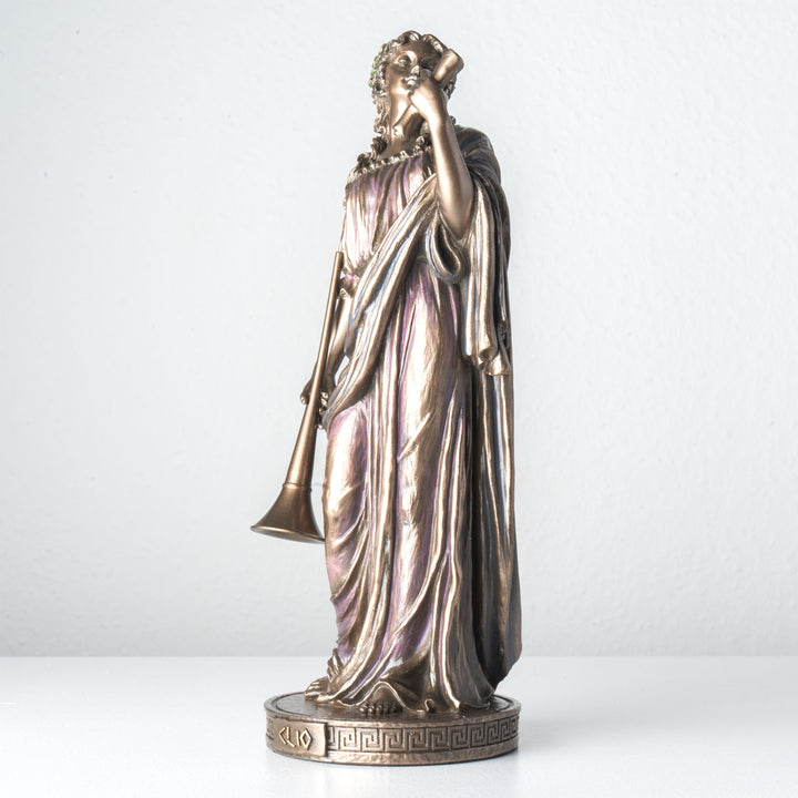 Clio Muse der Geschichte Skulptur (Kaltguss-Bronze)