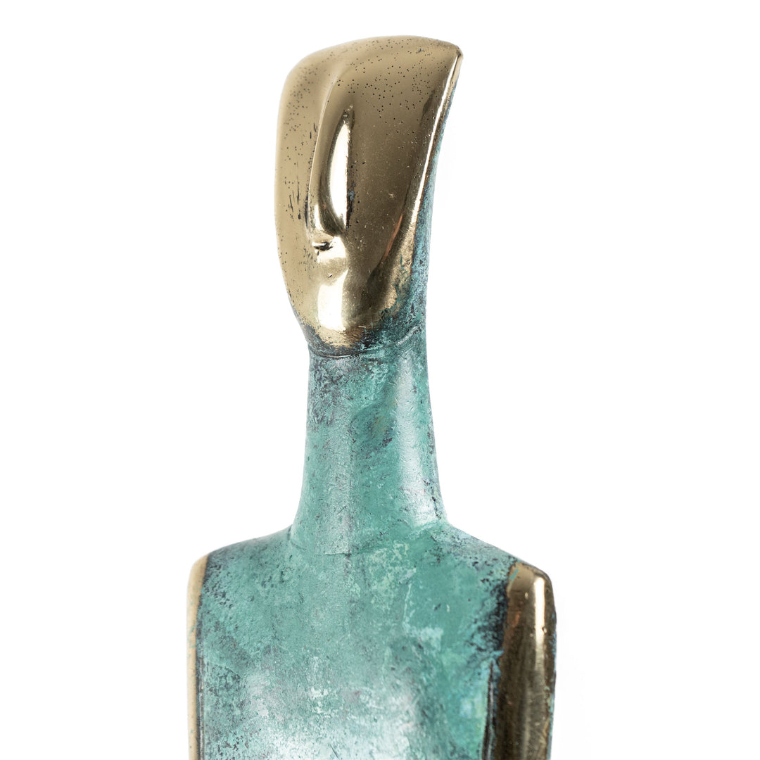 Kykladisches Idol (Messing Skulptur)