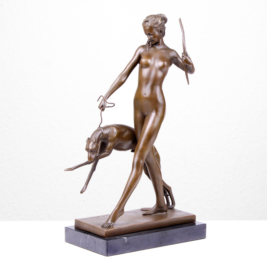 Diana Statue (Bronze, Wachsguss)