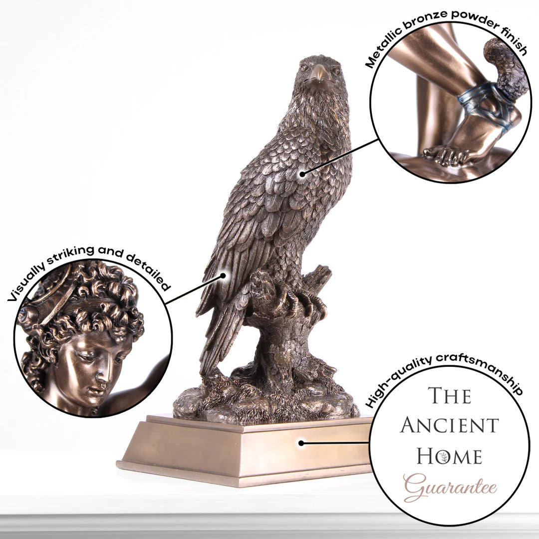 Adler (Bronzierte Skulptur aus Kunstharz)