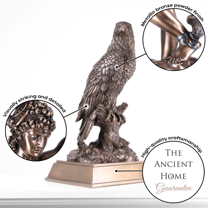 Adler (Bronzierte Skulptur aus Kunstharz)