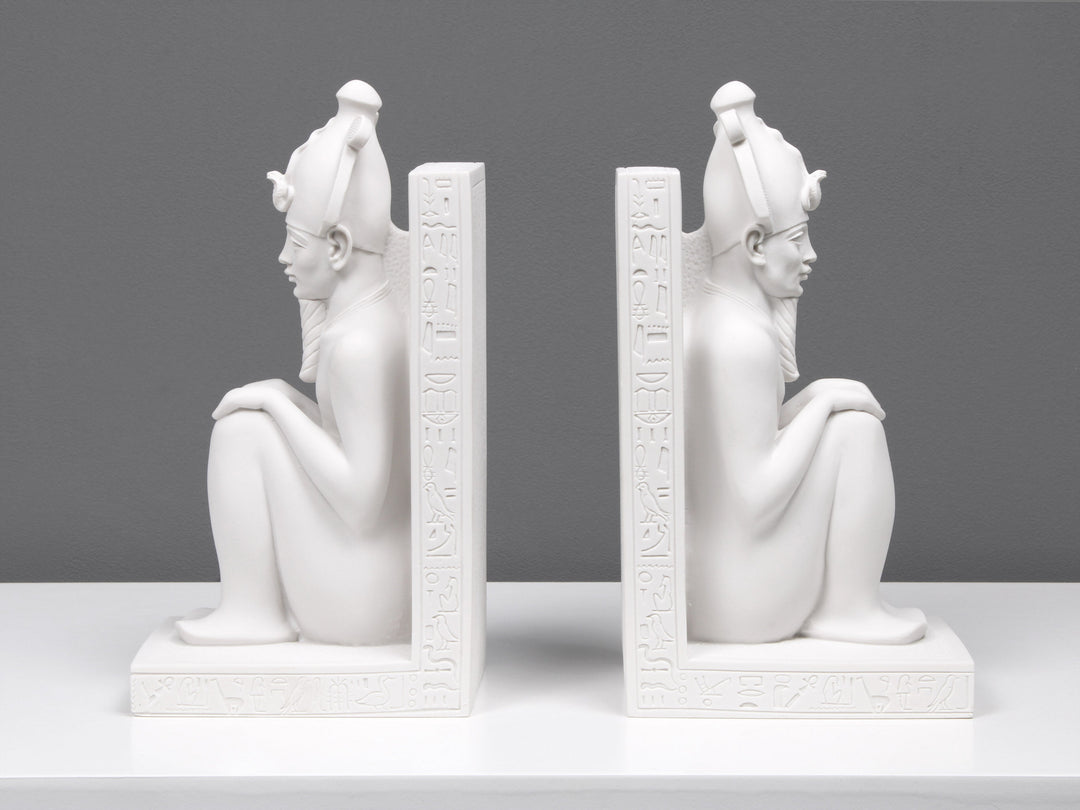 Ägyptische Buchstütze - Osiris Statue im Paar