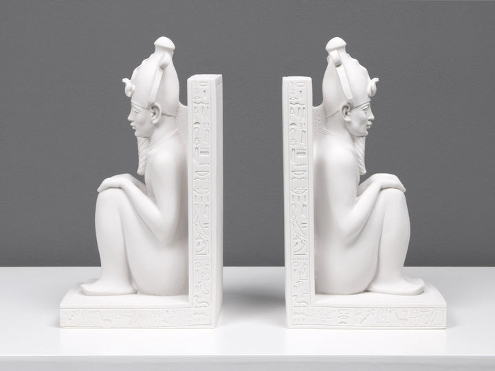 Ägyptische Buchstütze - Osiris Statue im Paar