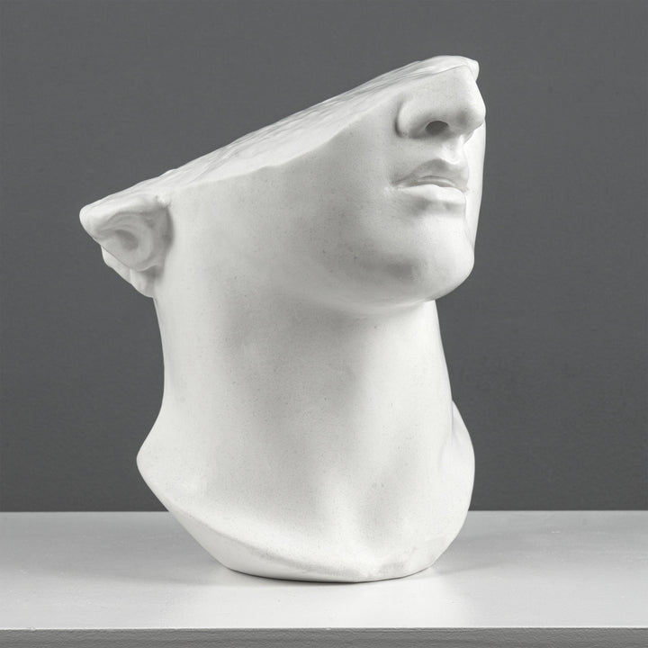 Apollo Bustenfragment Skulptur – Inspiriert vom Kolossalen Kopf eines Jünglings