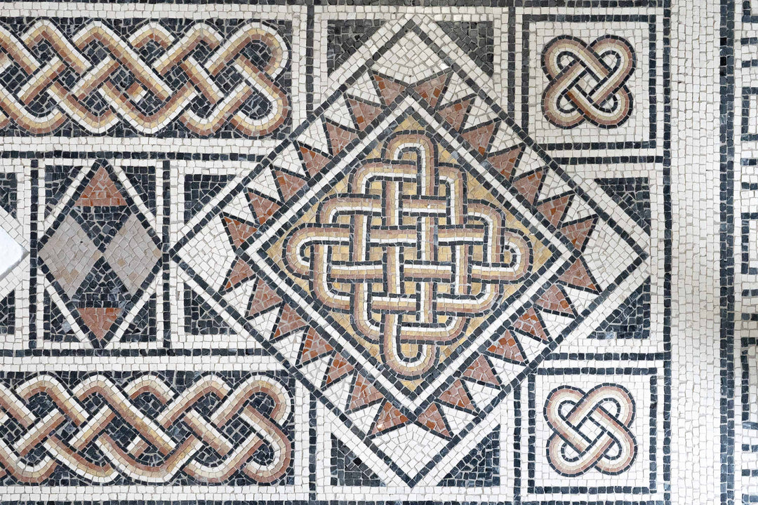 Geometrischer Teppich Marmor-Mosaik