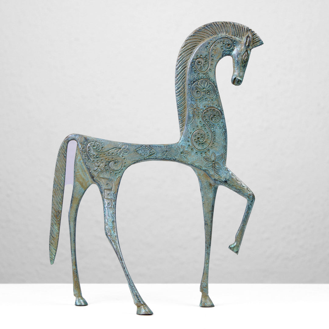 Griechisches Pferd Statue (Bronze, Groß)