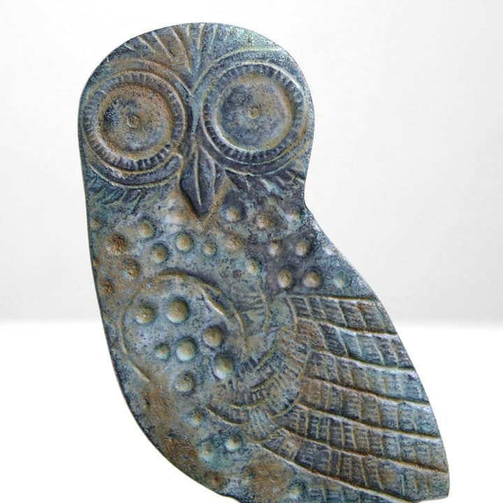 Griechische Eulen Skulptur (Bronze)