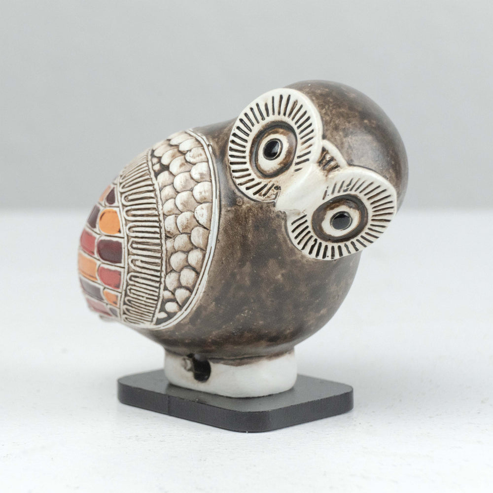 Griechische Eule Statue (Korinthische Aryballos)