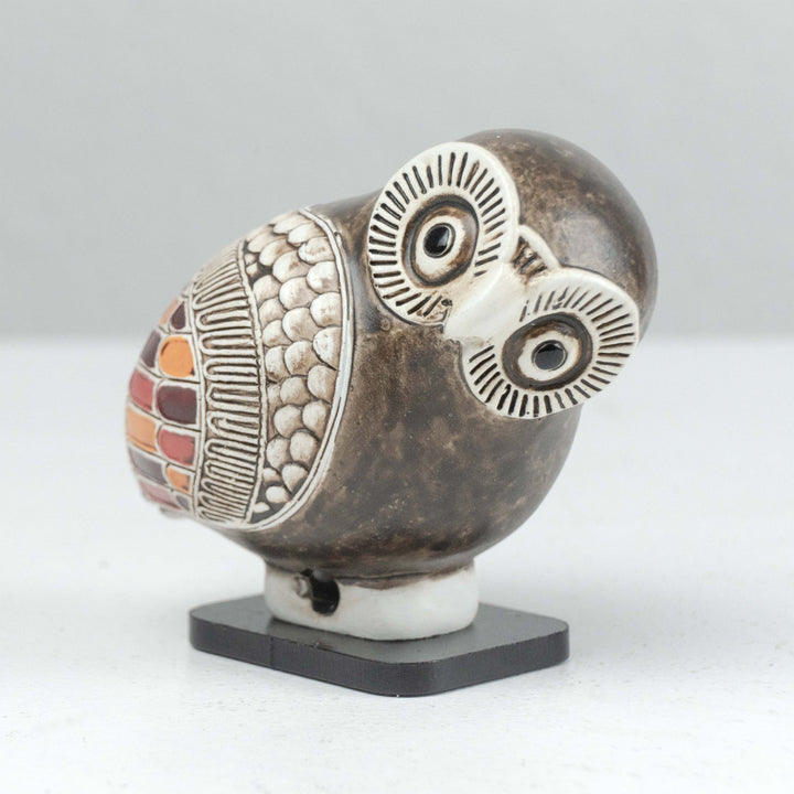 Griechische Eule Statue (Korinthische Aryballos)