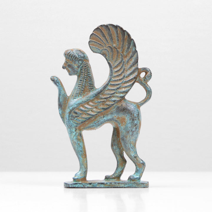 Griechische Sphinx Statue (Bronze)