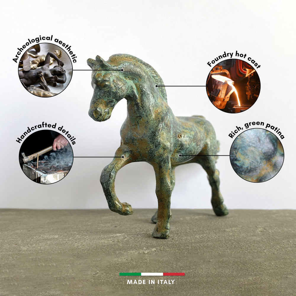 Pferd Statue (Bronze, Klein)