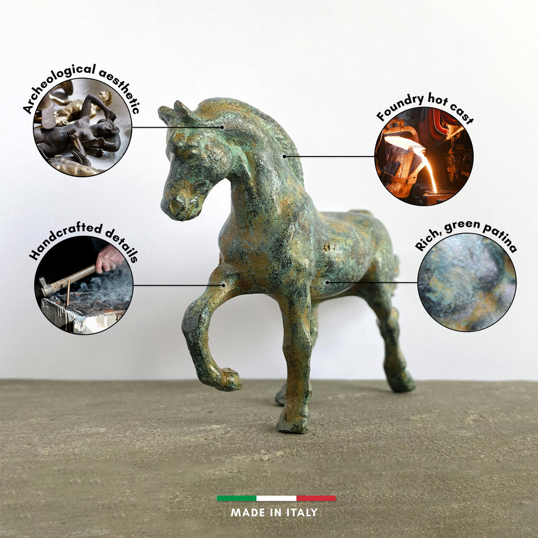 Pferd Statue (Bronze, Klein)