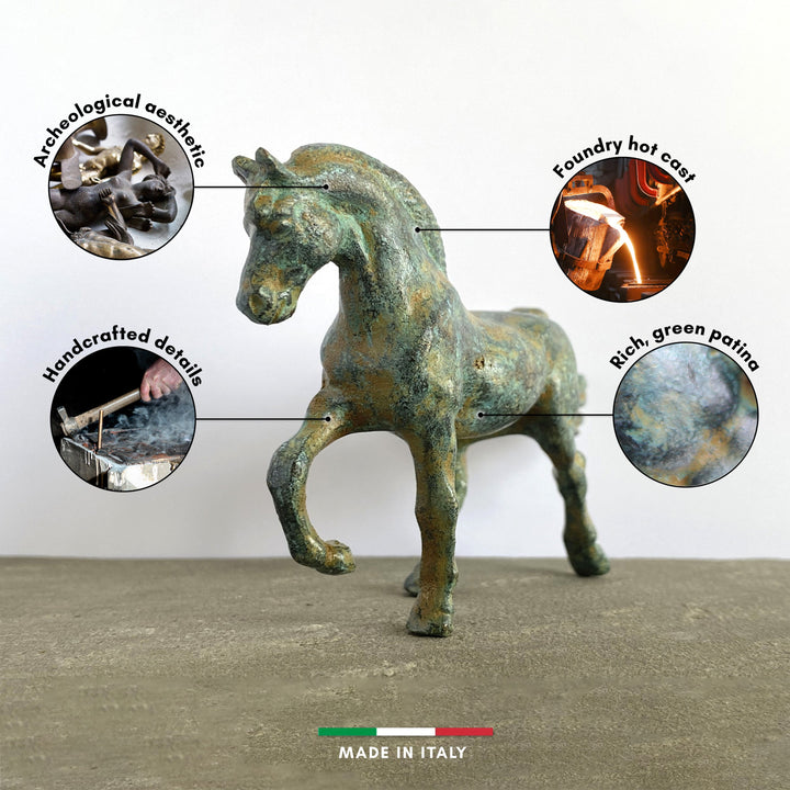 Pferd Statue (Bronze, Klein)