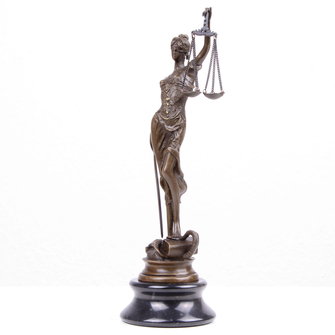 Justitia Statue (Bronze, Wachsguss)