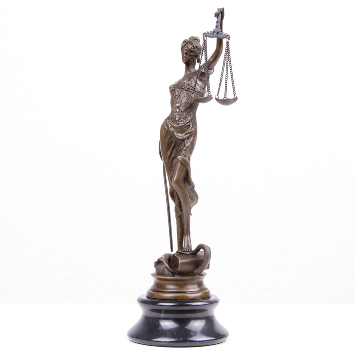 Justitia Statue (Bronze, Wachsguss)