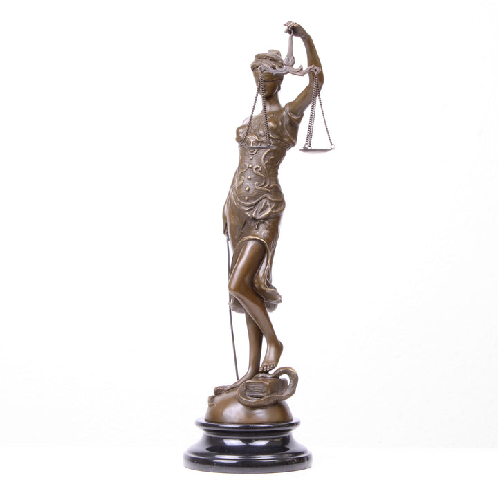 Göttin der Gerechtigkeit Statue (Bronze, Wachsguss)