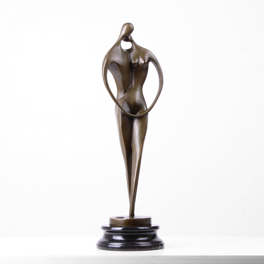 Liebespaar Skulptur (Bronze, Wachsguss)