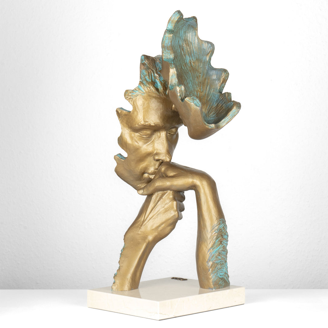 Liebespaarfigur „Caress“ von Anglada auf Marmorsockel