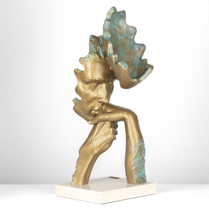 Liebespaarfigur „Caress“ von Anglada auf Marmorsockel