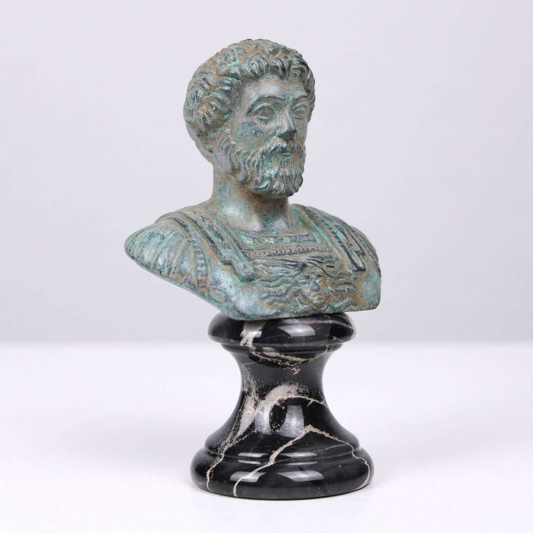 Marcus Aurelius Büste (Grüne Bronze)