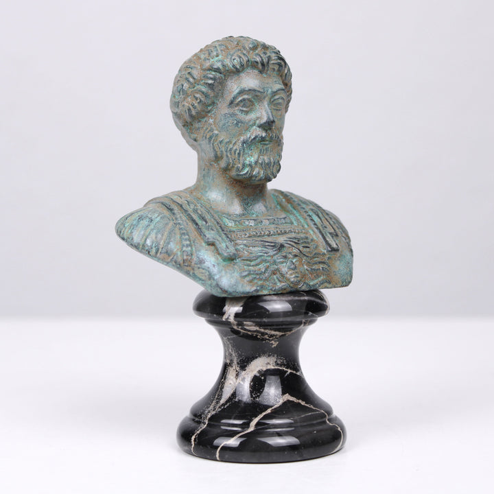 Marcus Aurelius Büste (Grüne Bronze)