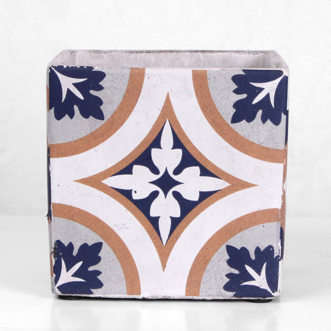 Mediterraner Blauer Pflanztopf