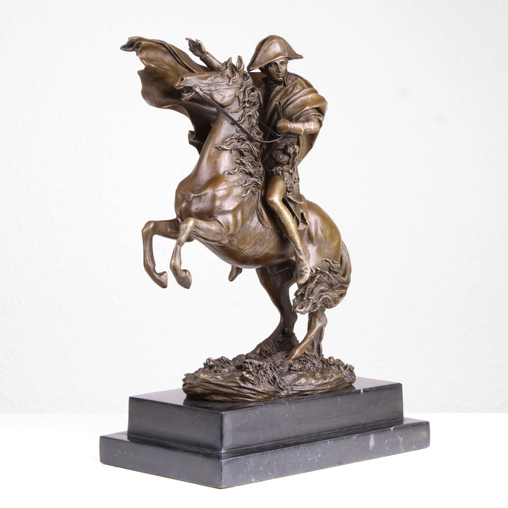Napoleon überquert die Alpen Statue (Militärreiter, Bronze, Wachsguss)
