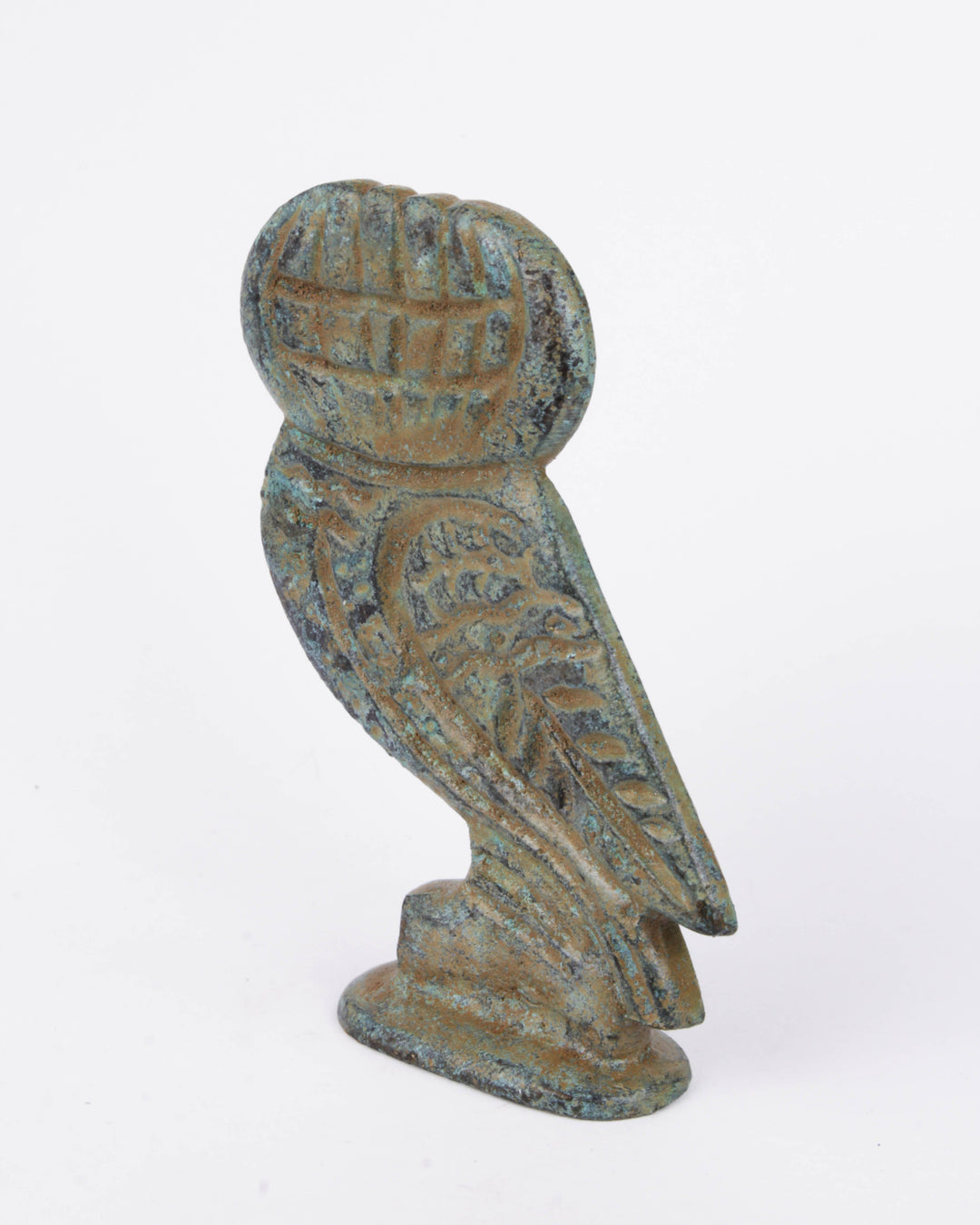 Athena-Eule Statue (Bronze, Klein)