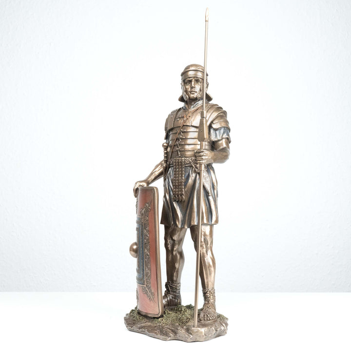 Römischer Soldat Legionär (Bronzierte Skulptur aus Kunstharz)