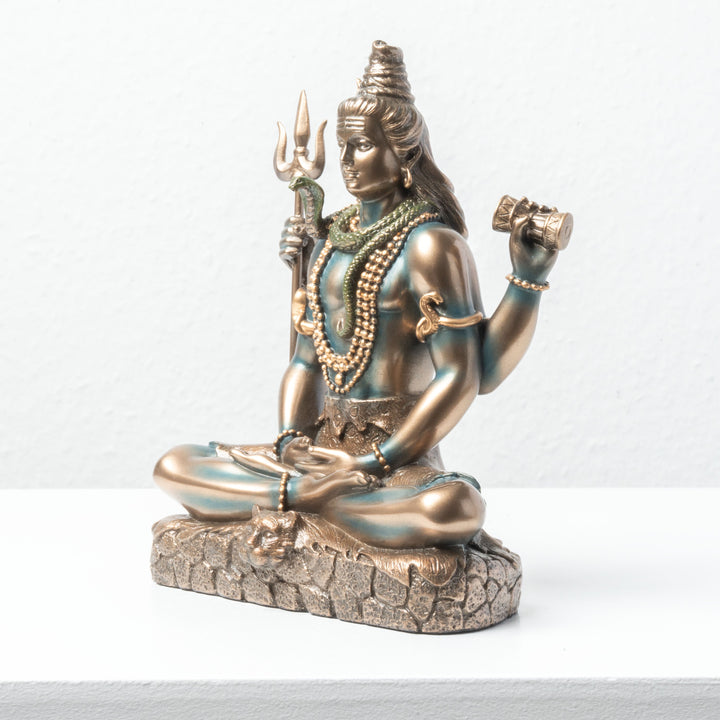 Shiva Indischer Gott Skulptur (Kaltguss-Bronze)