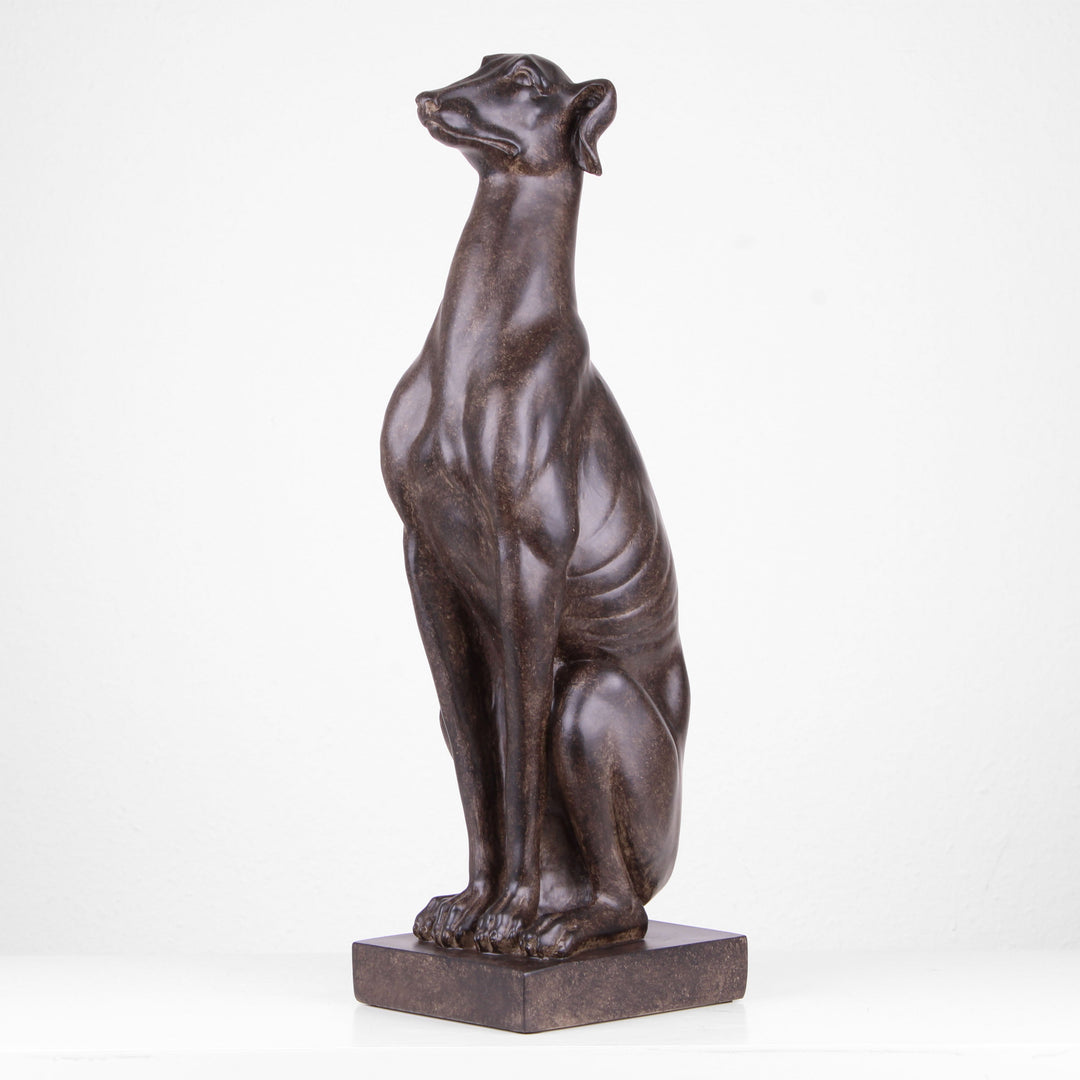 Sitzender Hund Statue (Kunstharz)
