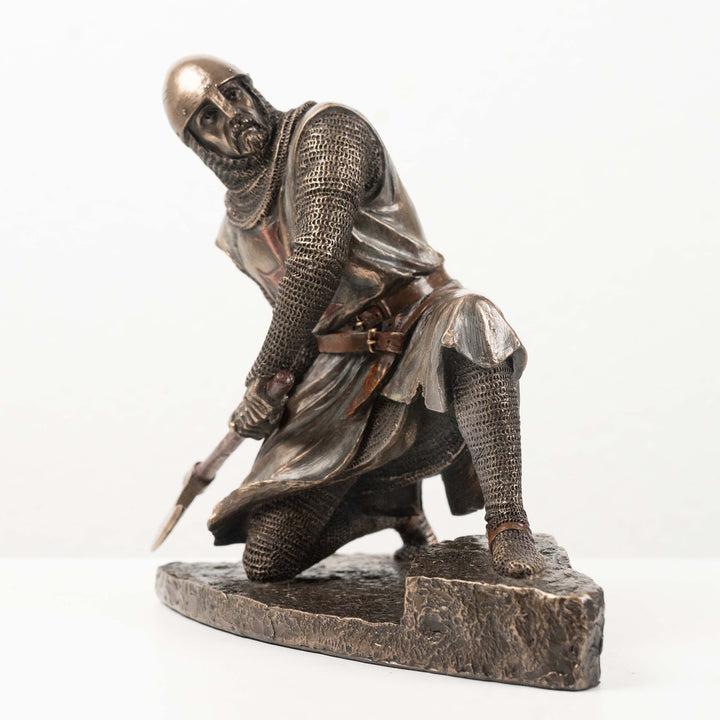 Templerritter mit Axt Statue (Kaltguss-Bronze Skulptur)