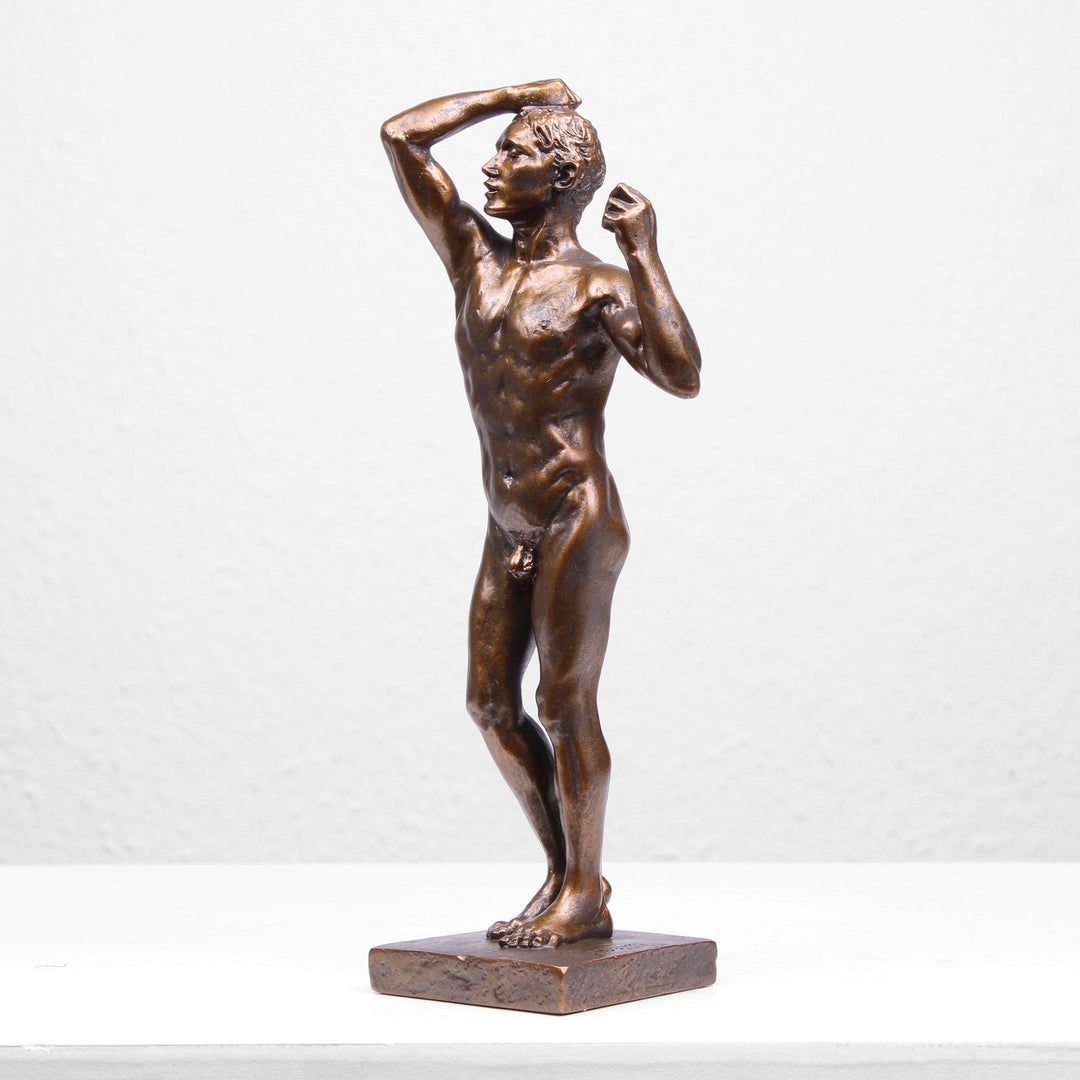 Das Bronzezeitalter Statue von Rodin (Bronzierte Skulptur aus Kunstharz)