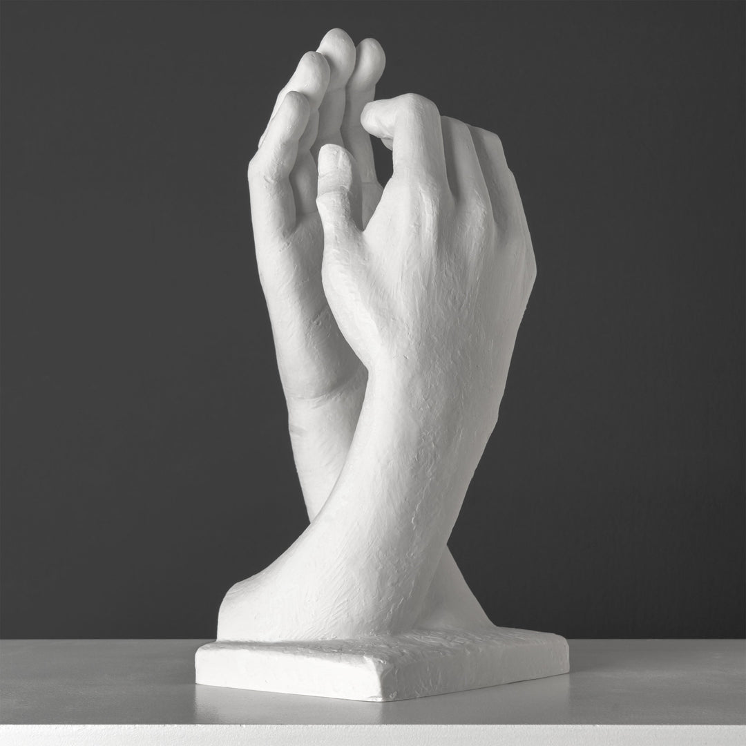 Statue der Kathedralenhand von Rodin (Gross, Weiss)