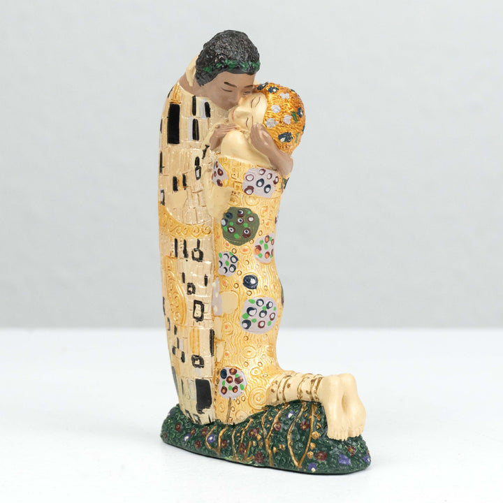 Der Kuss Skulptur von Klimt (Klein, Liebespaar Statue)