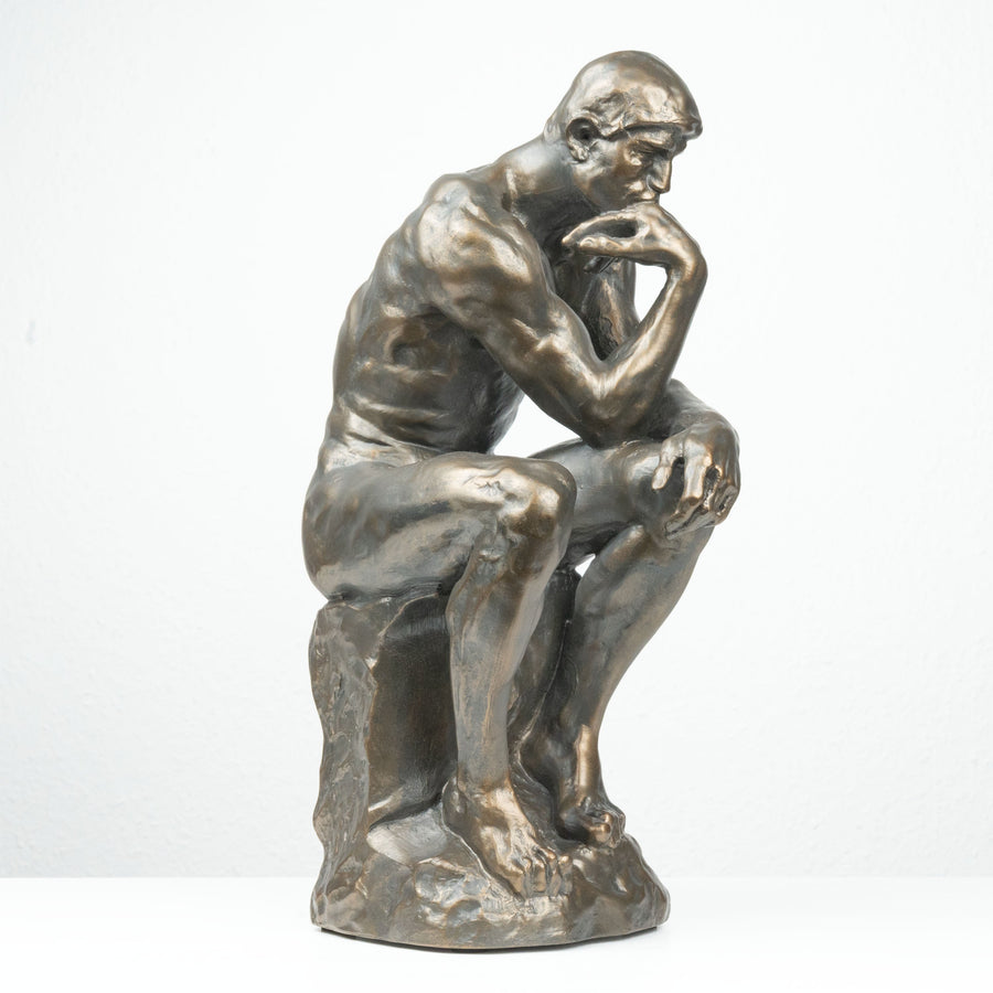 Der Denker Skulptur von Rodin (Groß, Bronzierte Skulptur aus Kunstharz)
