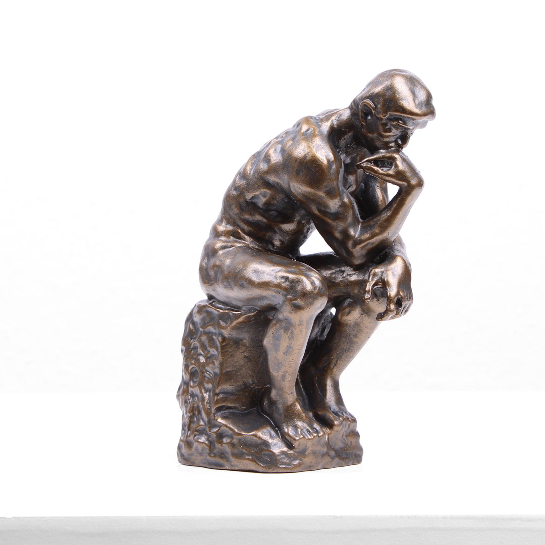 Der Denker Statue von Rodin (Bronzierte Skulptur aus Kunstharz)