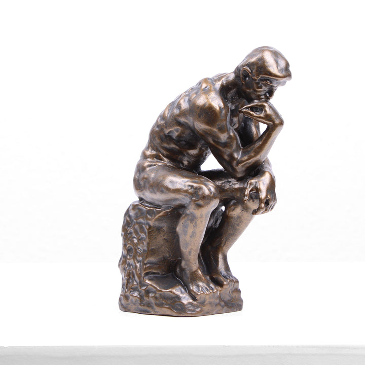 Der Denker Statue von Rodin (Bronzierte Skulptur aus Kunstharz)