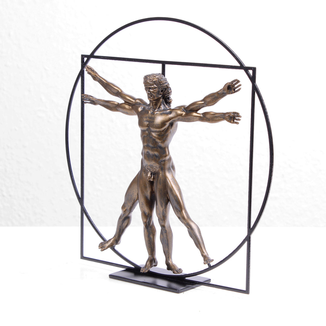 Der vitruvianische Mensch Skulptur (Körper Statue von Da Vinci)