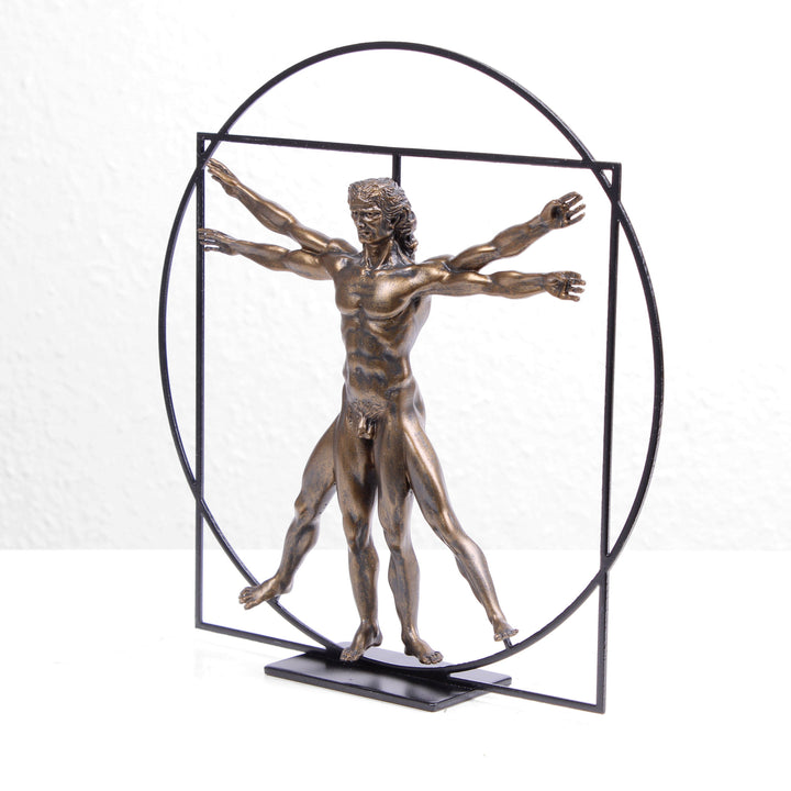 Der vitruvianische Mensch Skulptur (Körper Statue von Da Vinci)