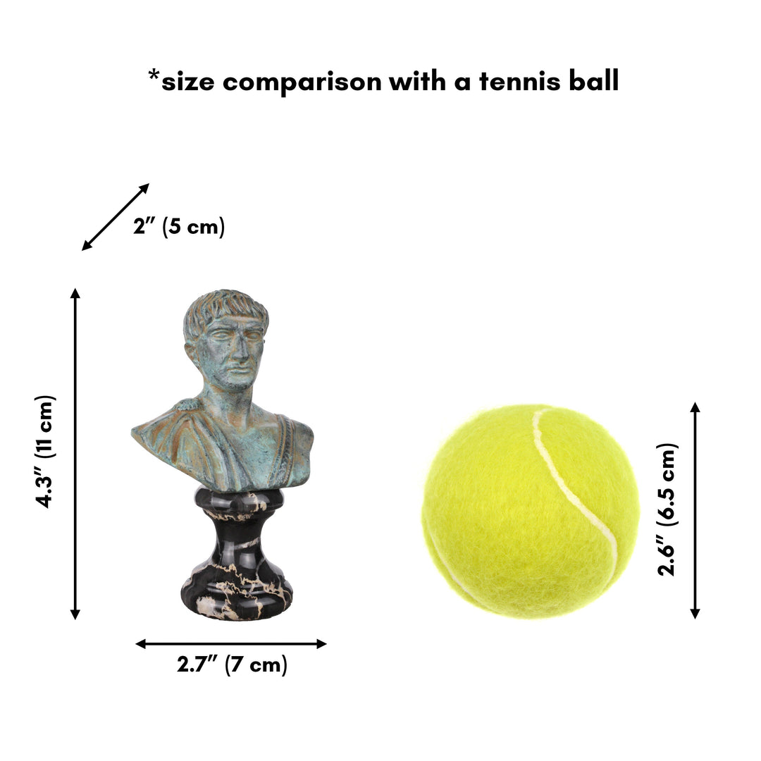 Trajan Büste (Grüne Bronze)