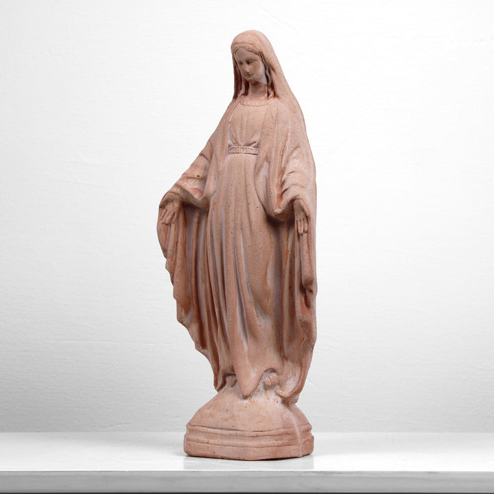 Gartenstatue Jungfrau Maria Terrakotta (Klein)
