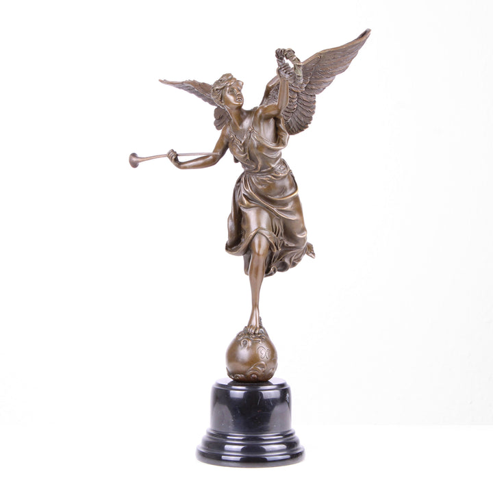 Geflügelte Siegesgöttin Nike Statue (Bronze, Wachsguss)