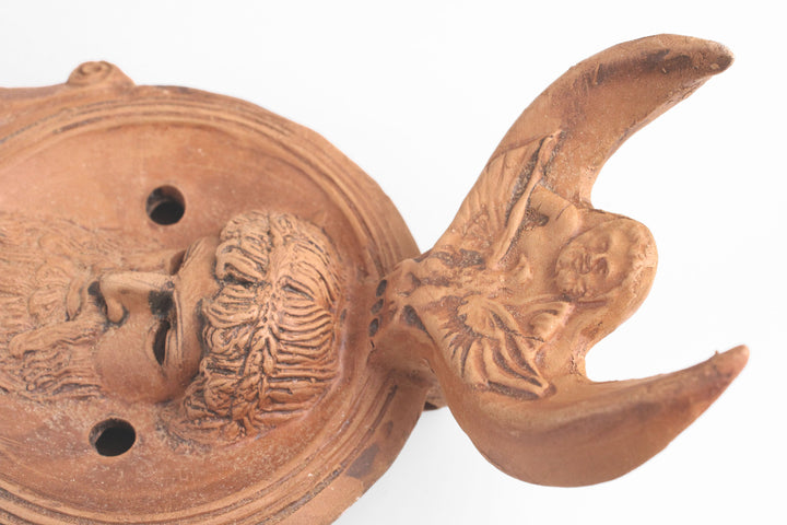 Antike Öllampe mit Neptun
