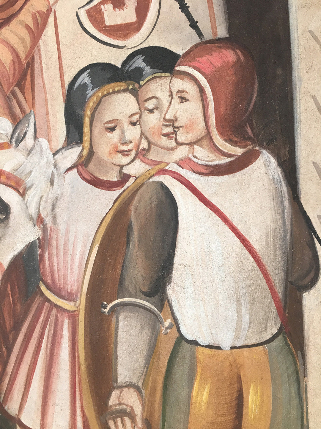 Genuss des Sieges Fresko Gemälde